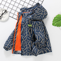Boy coat autumn winter 2022 new spring clothing CUHK children blouses with velvety detachable three-in-one child submachine clothes