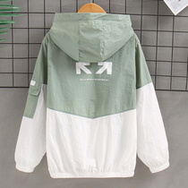 Boy sunscreen 2022 new breathable CUHK Scout air conditioning Childrens baby boys summer thin jacket sunscreen