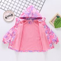 Childrens submachine clothing integrated with suede autumn and winter girl Han version Leisure jacket 2022 new CUHK Tong Chun Autumn Clothing Tide