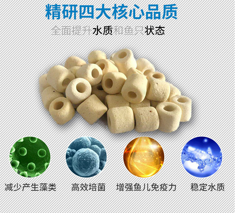 Aquarium nano ring fish tank filter ring filter material ring Ni ring mud ring fish tank water purification 4D nanoball