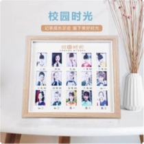 Campus Time Photo Frame Child Growth Records Childrens Kindergarten Station 7 8 10 inch Wooden Frame Swing