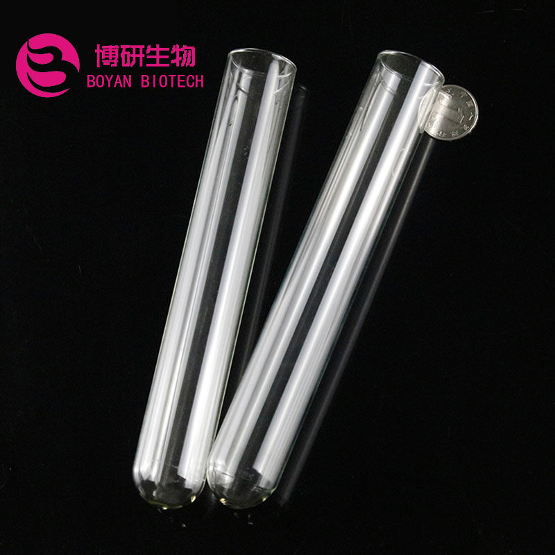 Glass test tube 20*200mm can be equipped with rubber stopper high temperature round bottom test tube high silicon boron chemical experimental equipment