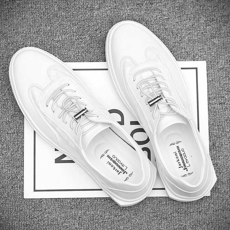 Hong Kong tide brand summer new white shoes men's Korean version of breathable all-match casual shoes British fashion shoes lazy shoes