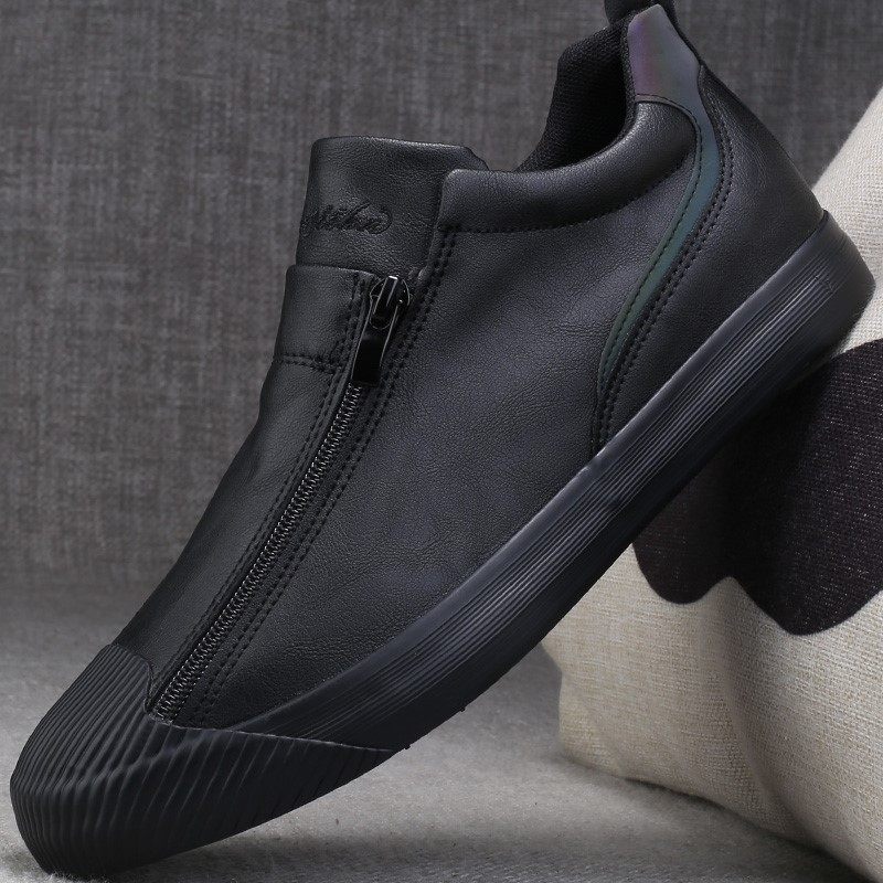 European Station Men's 2022 Fall of the new Korean version Trend 100 Lap Shoes Sloth a Foot Pedal Casual Leather Shoes Man