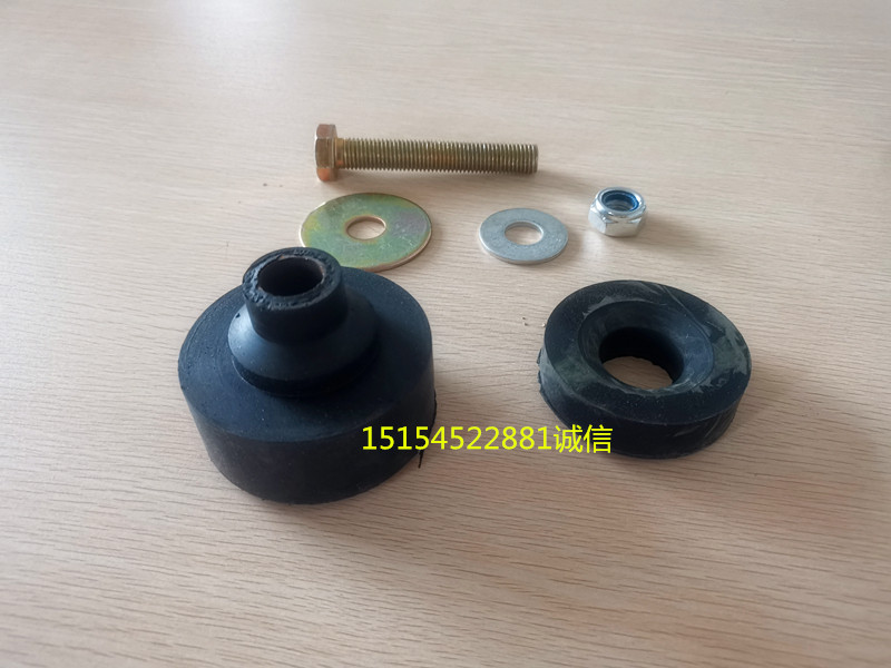 Shandong Laizhou Luyu small loader forklift diesel engine fixed bracket rubber shock-absorbing combination mat
