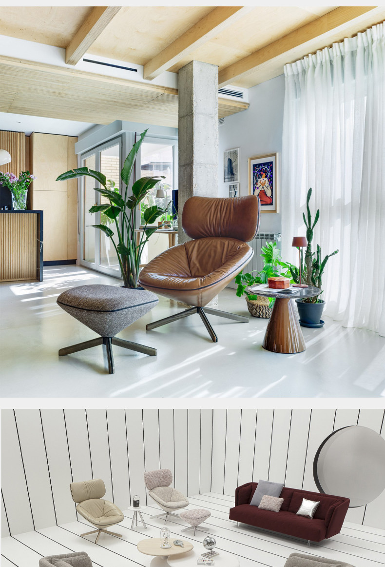 Стул 北欧创意个性设计师酒店会所客厅家用洽谈tortuga单人休闲躺椅 OTHER