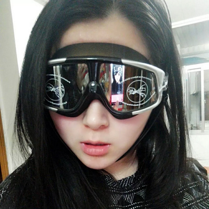 American VR Brand Big Box Swimming Goggles Anti-Fog Degree Myopia Flat Light Waterproof Swimming Mirror coated men and women left and right 