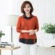 Áo sơ mi nữ trung niên và cổ điển 2018 mùa thu mới dành cho phụ nữ trung niên áo thun dài tay 40-50 tuổi mặc ngoài bằng cotton