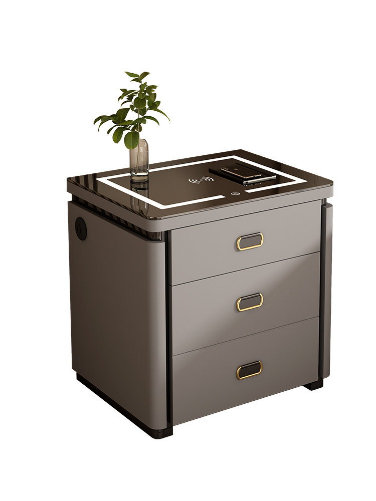 Tiger Safe Wireless Charging Bluetooth Speaker USB Charging Bedside Cabinet Multifunctional Smart Bedside Cabinet