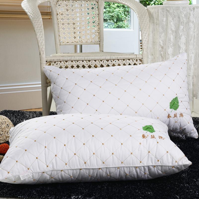 Feather pillow for adult household student dorm ultra soft and comfortable single pillow core protection neck