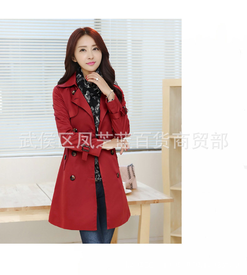 Новая осенняя зимняя женщина длинная куртка Ladies Trench Coats2017 