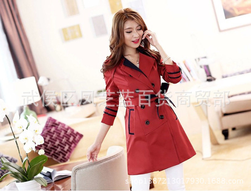 Новая осенняя зимняя женщина длинная куртка Ladies Trench Coats2017 