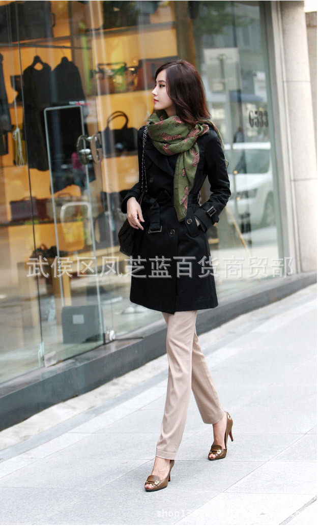 Новая осенняя зимняя женщина длинная куртка Ladies Trench Coats2017 