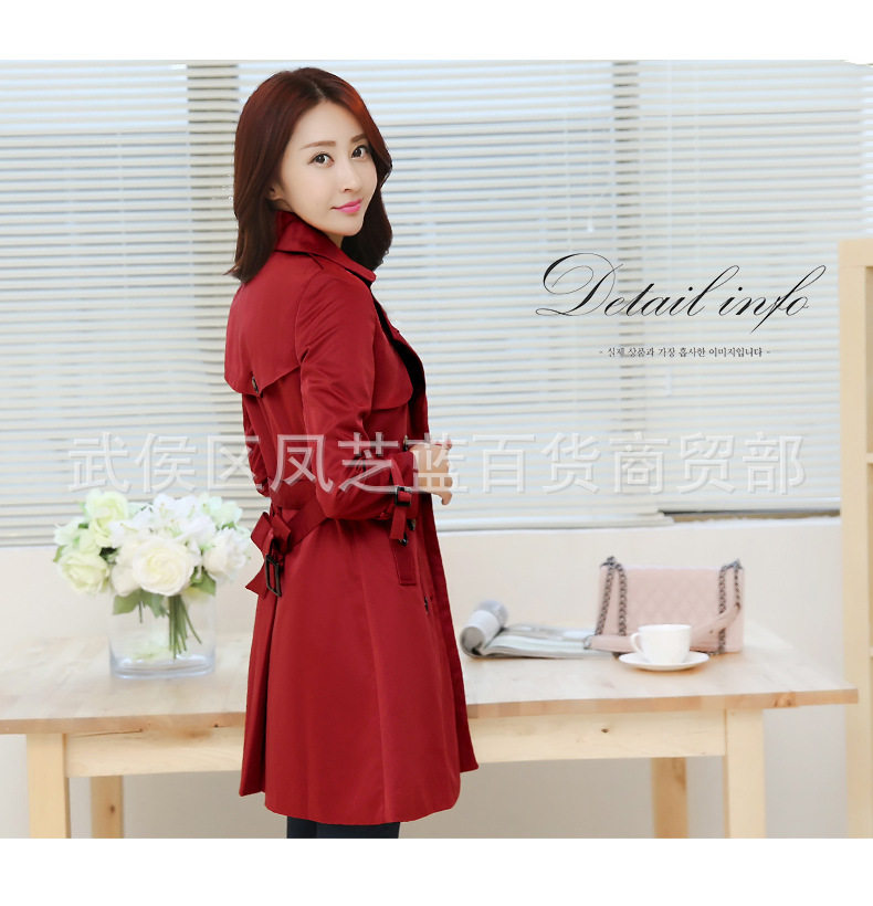 Новая осенняя зимняя женщина длинная куртка Ladies Trench Coats2017 