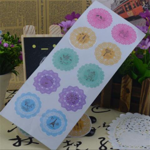 DIY handmade tự làm son môi số sticker Màu chấm sticker sticker đường kính 1 cm - Giấy văn phòng cung cấp giấy a4 giá sỉ