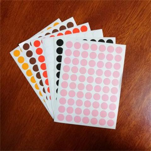 DIY handmade tự làm son môi số sticker Màu chấm sticker sticker đường kính 1 cm - Giấy văn phòng cung cấp giấy a4 giá sỉ