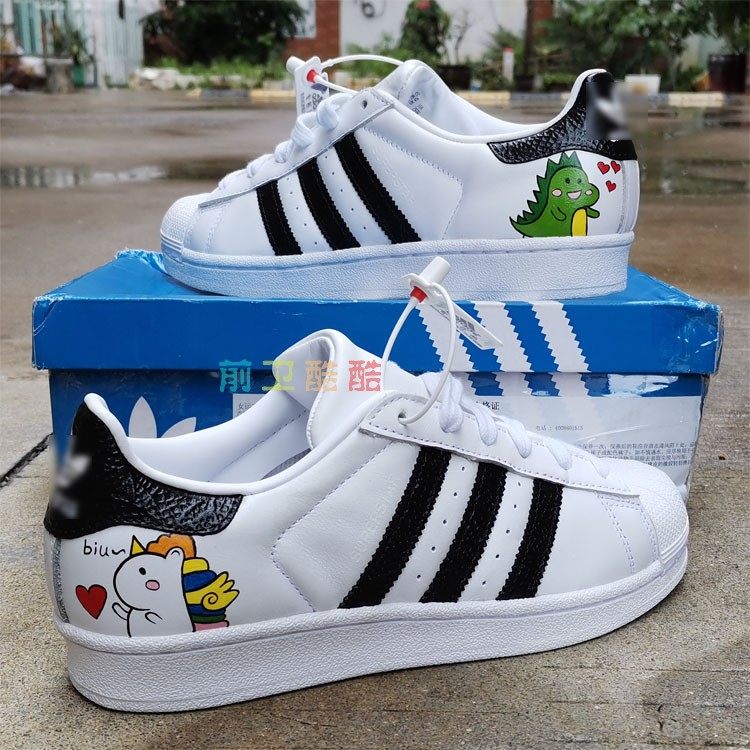 DIY custom hand-painted basket sneakers shell headboard shoes triple-colored dinosaur unicorn graffiti af1 Air Force color plotter