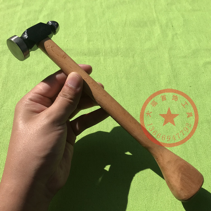 Hammer Hammer Iron Hammer Imported Iron Hammer Imported Round Head Hammer Finely Worked Hammer Punch Gold Tool Furnishing tool