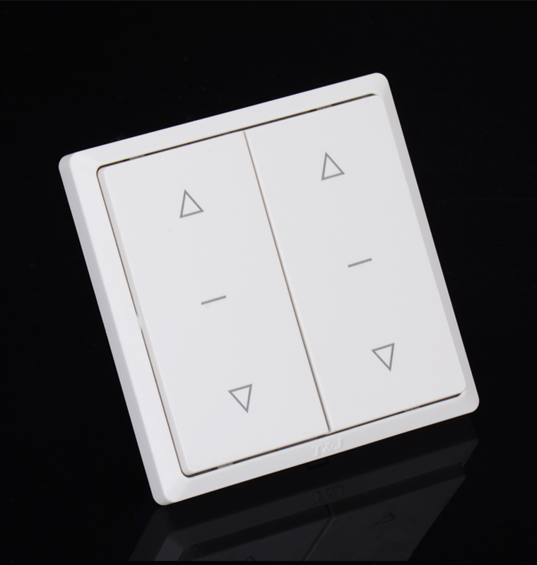 Tianji 86 Type 6A Two-Position Electric Curtain Rebound Switch, Double-Button Automatic Reset Disconnect Panel Tianji 86 Type 6A Two-Position Electric Curtain Rebound Switch, Double-Button Automatic Reset Disconnect Panel
