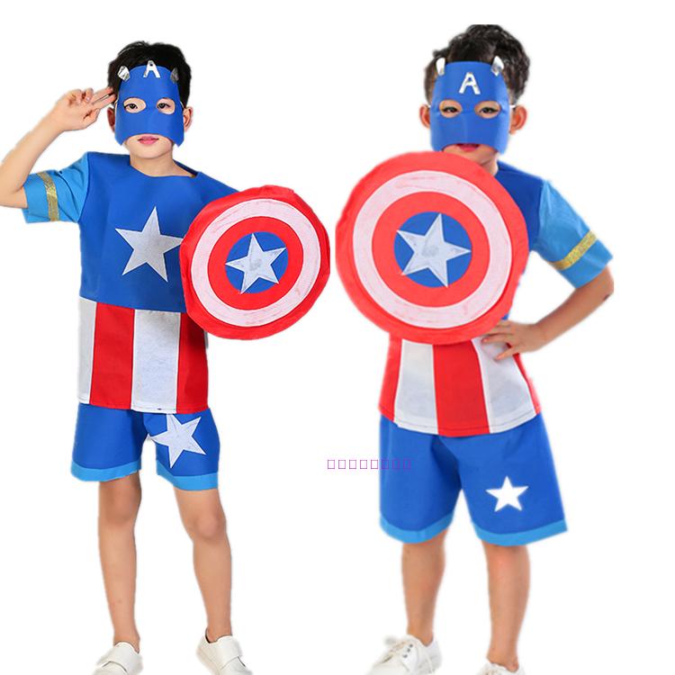 Halloween cho trẻ em Quần áo màu xanh lá cây dành cho người lớn Handmade Spider-Man Superman Little Huangren Parent-child Show trang phục biểu diễn đẹp