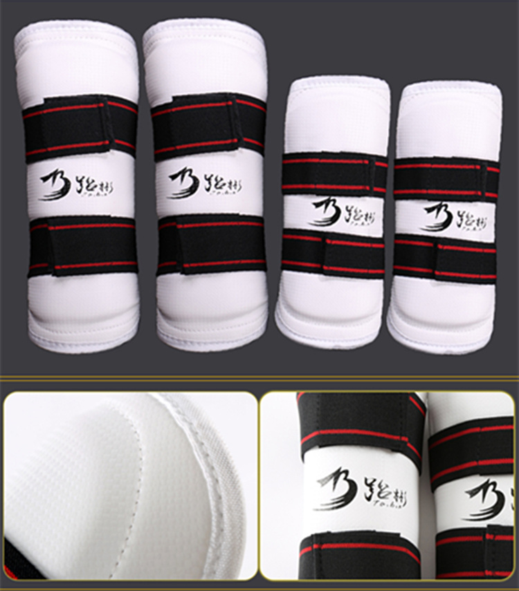 Taekwondo xà cạp arm guard trẻ em dày tăng cường võ thuật chiến đấu đào tạo đặc biệt taekwondo tấm lót khuỷu tay miếng đệm đầu gối dụng cụ tập đá taekwondo
