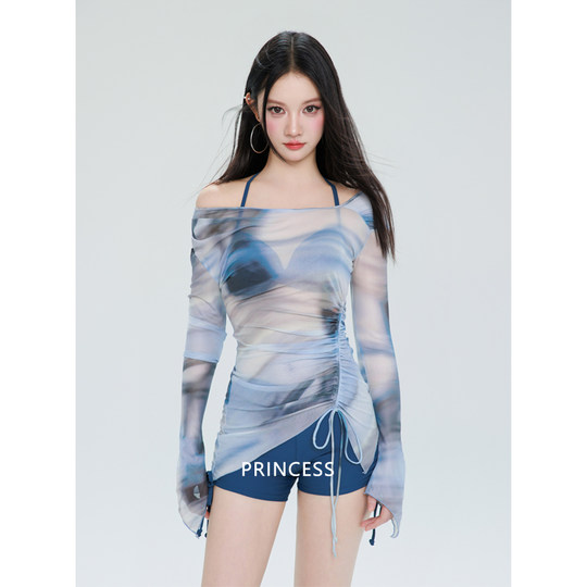 Bañador bikini de tres piezas que cubre el vientre y adelgaza