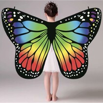 Popular childrens butterfly rotating butterfly shawl decorative butterfly cloak European and American belly dance adult butterfly wings