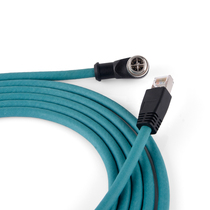 Cognex Keenz barcode reader camera M12 X-Type to RJ45 cable X-coding Gigabit network Ethernet