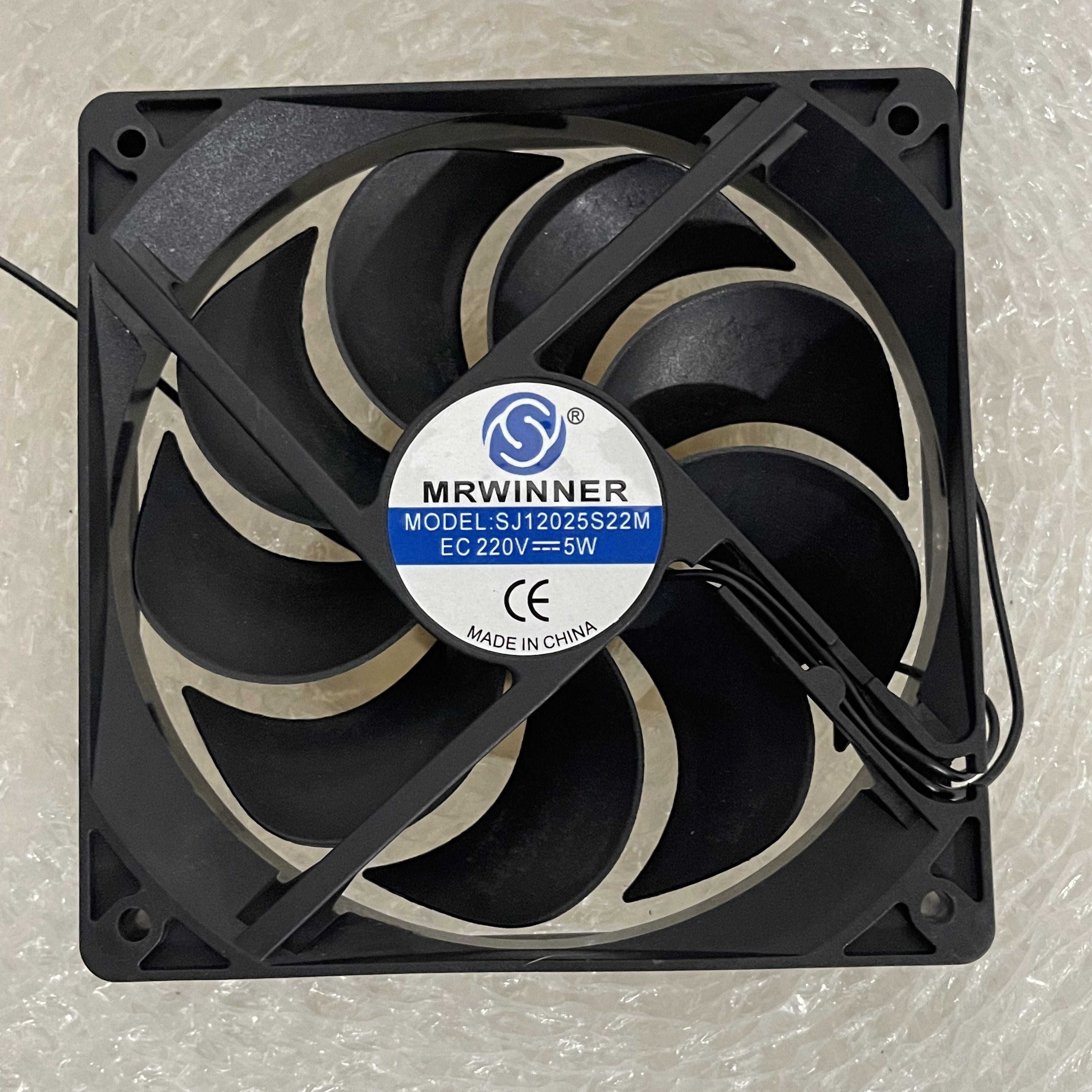 MRWINNER 现货原装9叶 MODEL:SJ12025S220M 220V 5W 散热风扇