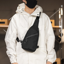 Men's shoulder bag, crossbody bag, casual sports chest bag, trendy brand small shoulder bag, crossbody backpack, waist bag, 2024 new summer