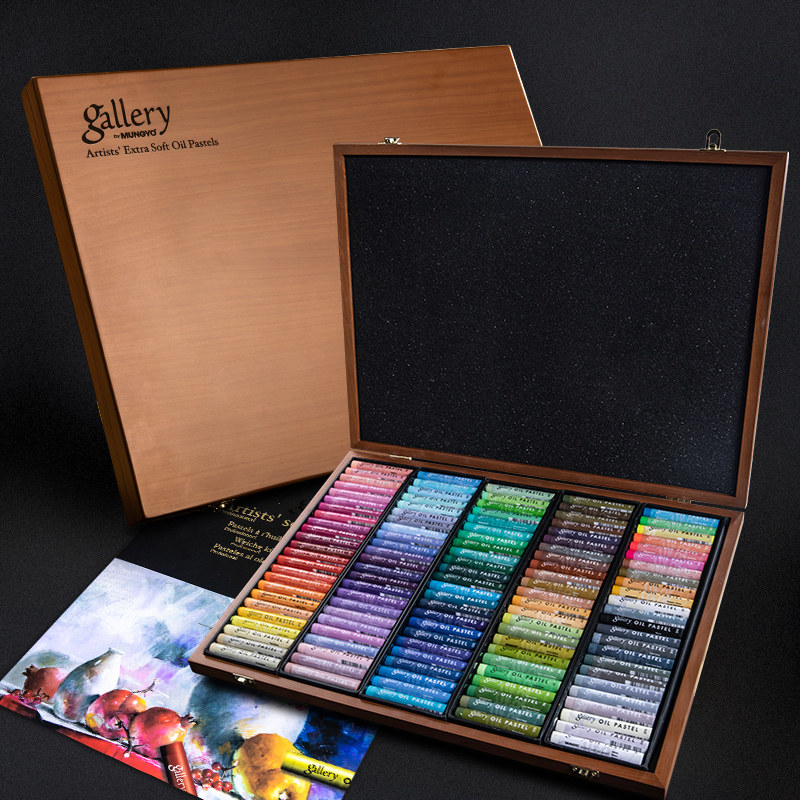 gallery oil painting log box 120 color artist grade soft oilpastel oil painting bar
