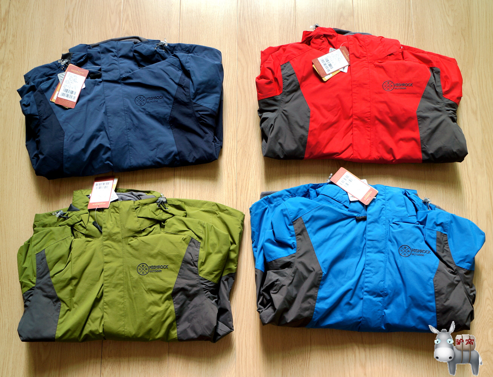 Outdoor jacket men's three-in-one two-piece autumn and winter couples waterproof and breathable fleece