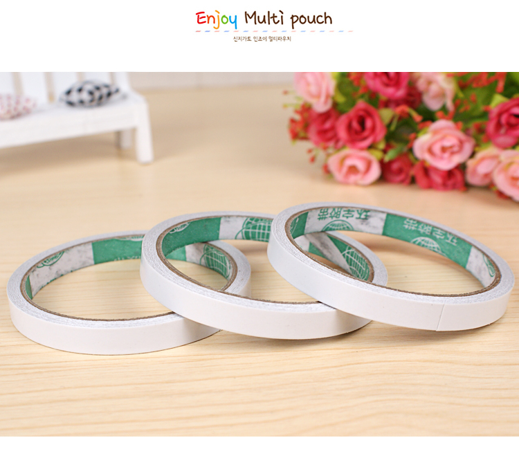 Giấy nhẹ và độ nhớt cao hai mặt dính đơn bán mạnh tay có thể xé văn phòng cung cấp băng giấy màu xanh lá cây - Băng keo băng keo y tế 2 mặt
