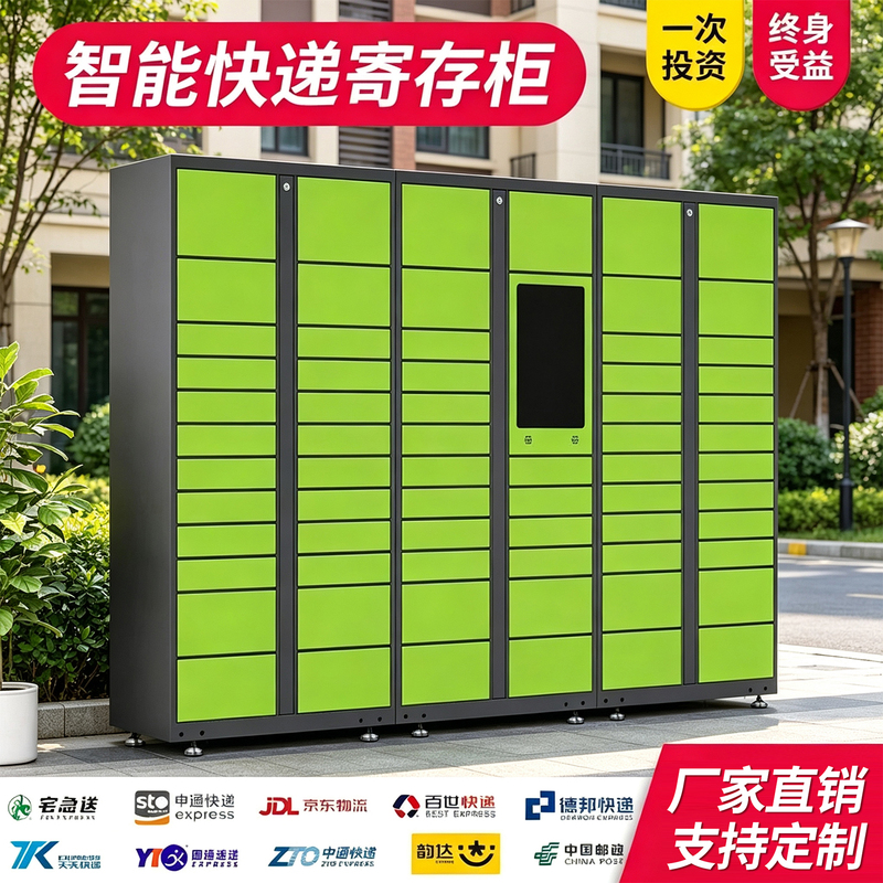 Smart Express Delivery Cabinet, Cainiao Post Office Self-Pickup Cabinet, Multi-Functional Storage Cabinet, School Community Post Office Storage Cabinet, Outdoor