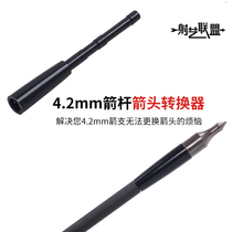Bow and Arrow 4 2mm Arrow Rod Threaded Arrow Adapter Archery Universal Replaceable Connection Converter Aluminum Seat