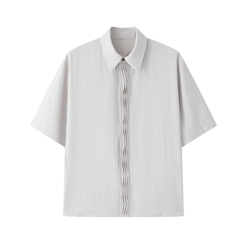 2000Rsk 26Ss “Iris” Pleated Design Blended Lightweight Three-Dimensional Cut Shirt 2000Rsk 26Ss “Iris” Pleated Design Blended Lightweight Three-Dimensional Cut Shirt