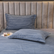  Net red cotton thickened brushed pillowcase pair of household pure cotton single pillowcase 48x74 pillowcase