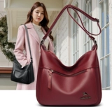 Кожаная сумка через плечо для матери и ребенка, сумка на одно плечо, из натуральной кожи