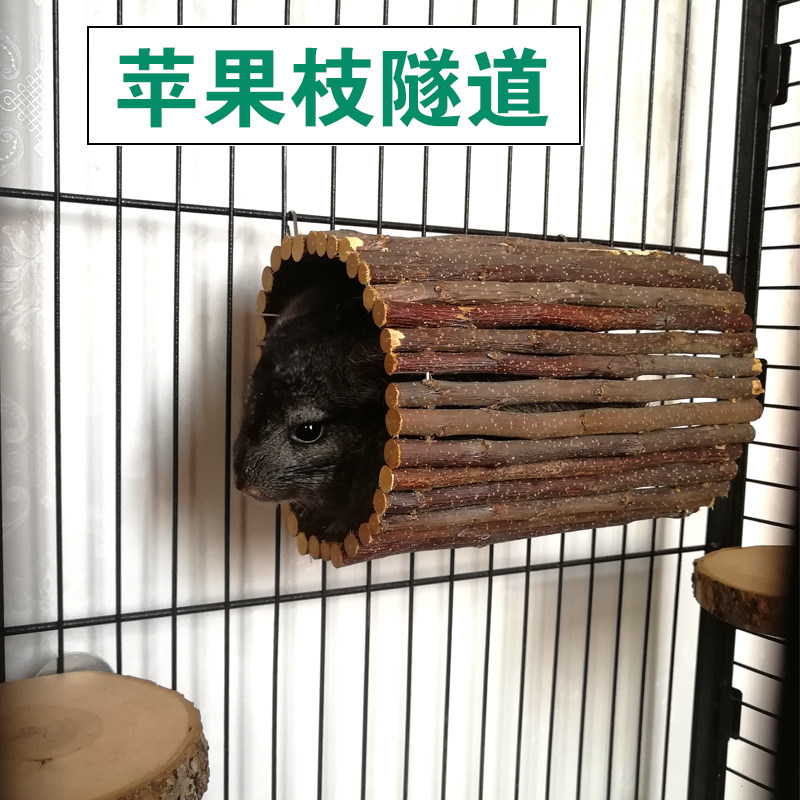 Rabbit Tree Dongle Toy Squirrel Woody Tunnel Earth Dial Rat Toy Grinders Apple Wood Dragon Cat Cage supplies
