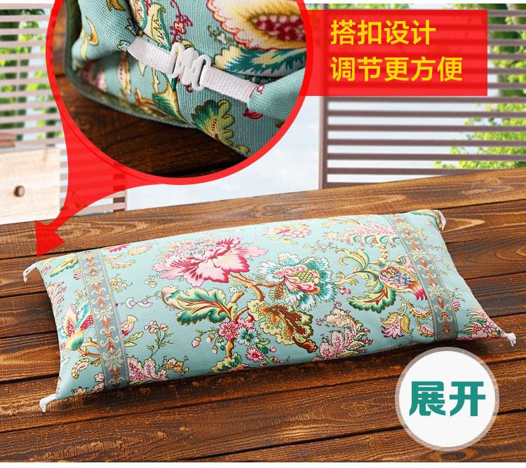 Cotton cũ thô vải gối đặt dây kéo kiều mạch cassia yam gối gối người lớn điều dưỡng cổ tử cung gối vuông gối trúc điều hòa