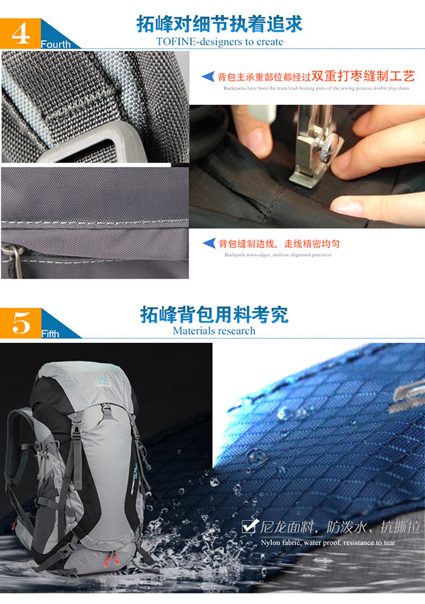 Giá đỡ túi leo núi ngoài trời chuyên nghiệp 40 lít ba lô du lịch nam và nữ túi đi bộ 30L chống thấm nước thoáng khí balo samsonite