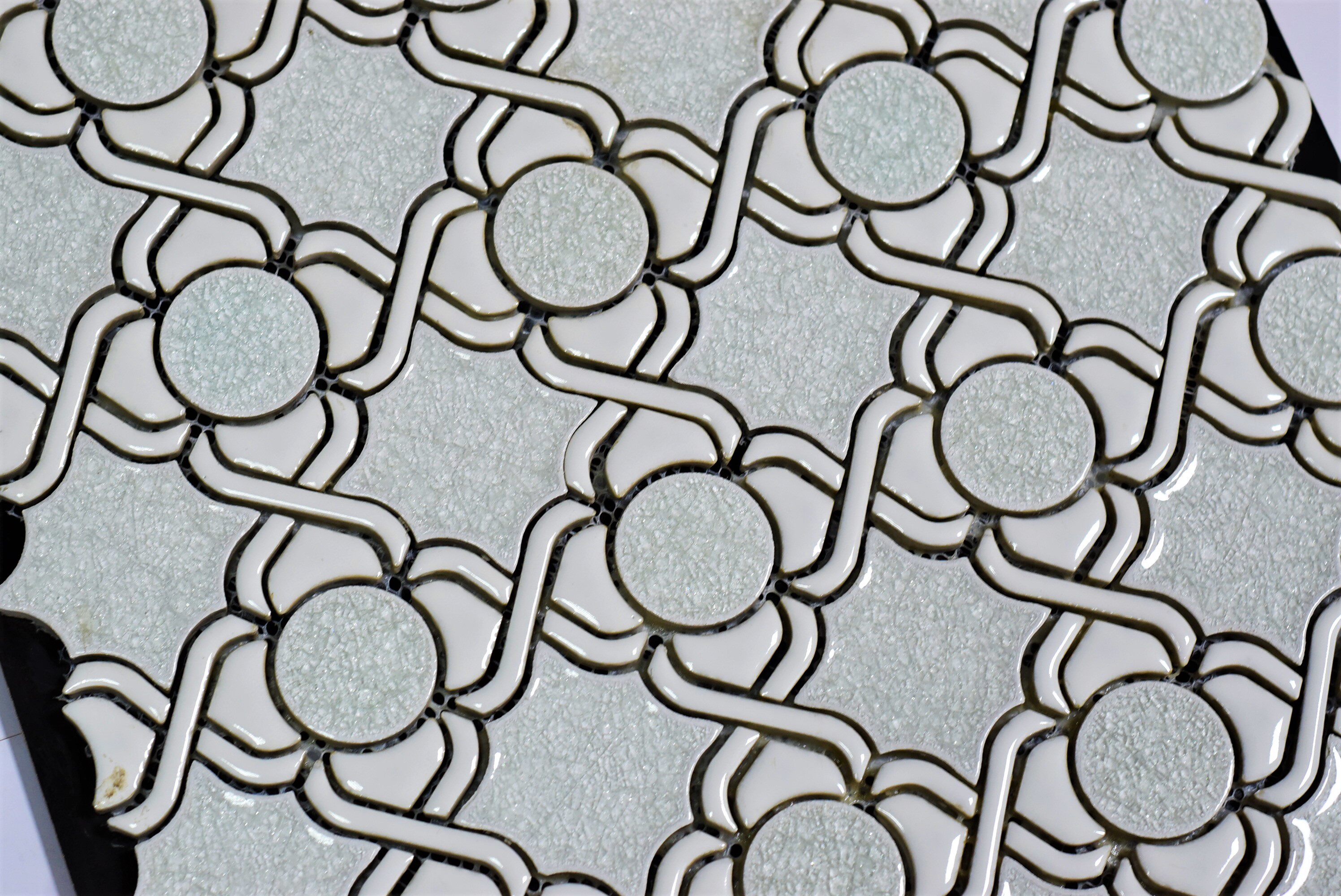 Classical Oriental Beauty Petal Glazed Surface Ice Crack Beautifully Imitation Antique Brick Handmade Brick Genguan Floor Tiles Balcony Bathroom Tiles