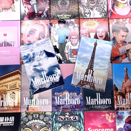 Креативная металлическая портативная мультяшная лента, портсигар, алюминиевый сплав, 20 шт