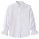 White-Collar Brother New 2023 Autumn Clothing New Korean Style Loose Lantern Sleeve Design Niche Long Sleeve White Shirt for Women