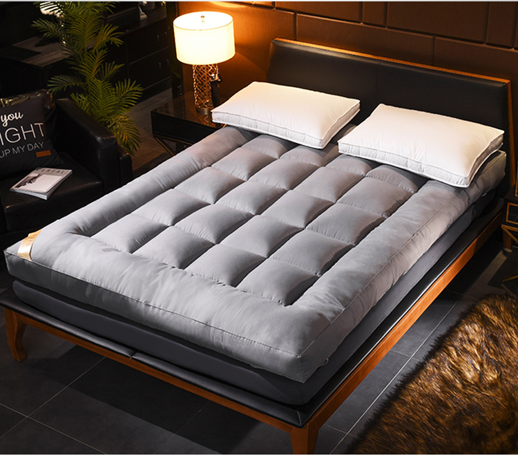 Nệm bông xuống có thể gập lại dày gấp đôi 1,5m1,8 nhíp giường 2.0X2X2.2 m nệm - Nệm nệm cao su