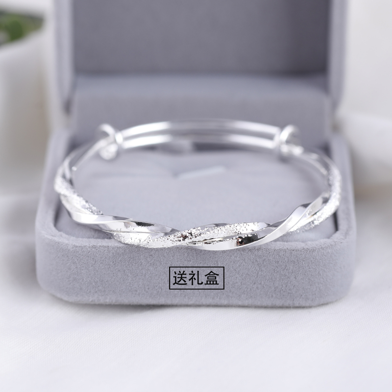 Möbius Strip 925 Sterling Silver Bracelet for Women, Pure Silver, Young Style, 2022 New Model Bracelet, Birthday Gift for Girlfriend