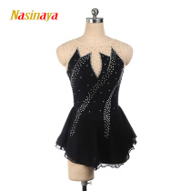 Forno figure skating suit performance skating suit skating suit children adult Girl competition grade dress wine shining