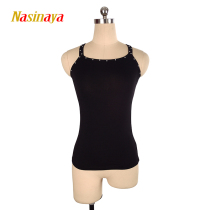 Forno 21 color children adult figure skating suit training top camisole vest skating vest modal