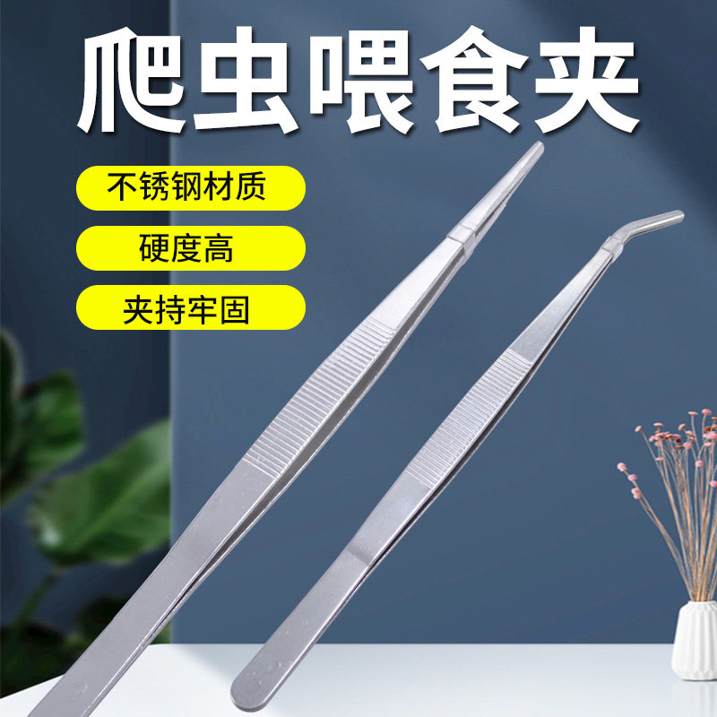 Water Tortoise Lizard Spider Spider Reptile Reptile Live Food Feeding Clips Extra-long Metal Tweezers 25 30cm Lengthened