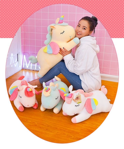 Милая подушка для сна, кукла, плюшевая игрушка, единорог, подарок девушке